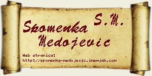 Spomenka Medojević vizit kartica